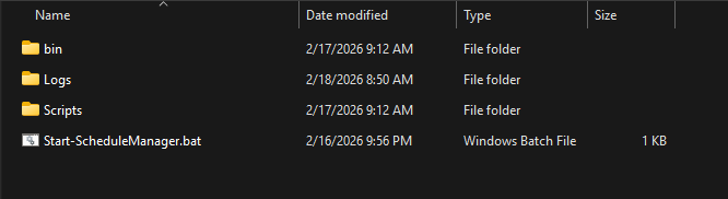 Manager launcher